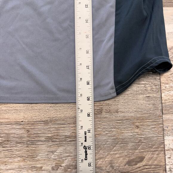 Nike ACG Gray Colorblock Men M Base Layer 1/4 Zip Performance Shirt Short Sleeve - Picture 7 of 8